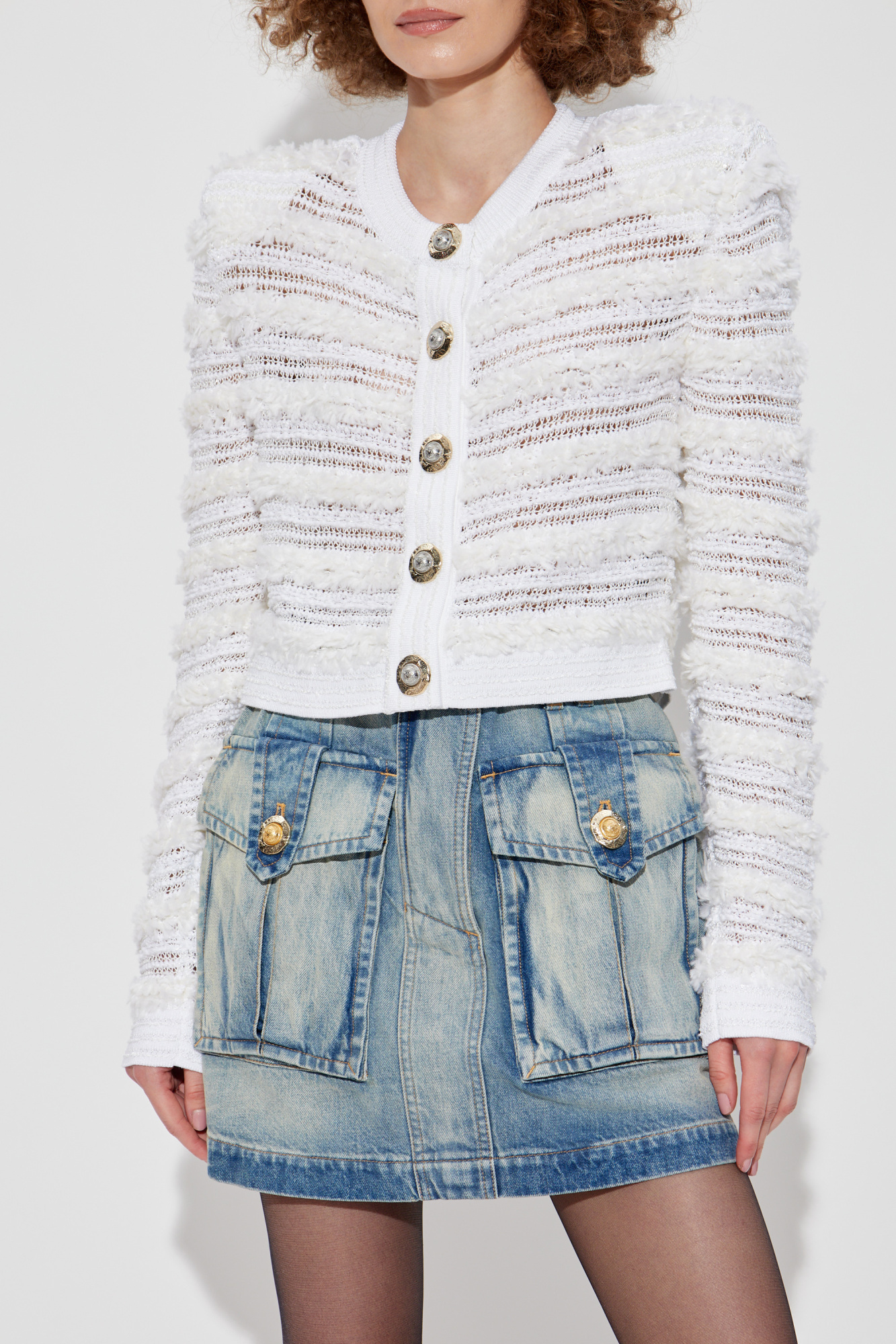 BALMAIN PARIS☆13AW☆イタリア製☆カシュクール カーディガン